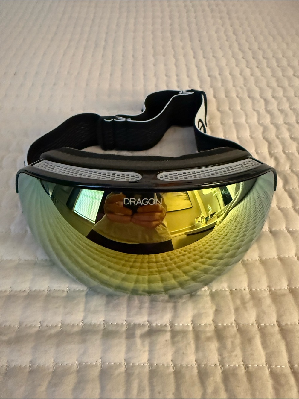 Dragon lumalens Mirrored Ski/Snowboard Goggle Lens — Yellow-Green